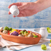 Retro Salt and Pepper Shakers, Set of 2, Porcelain
